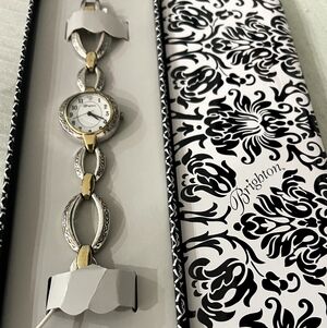 Brighton Silvertone and Goldtone Link Watch